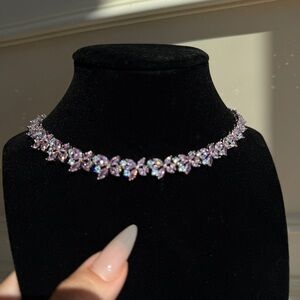Pink Diamond Choker Necklace
